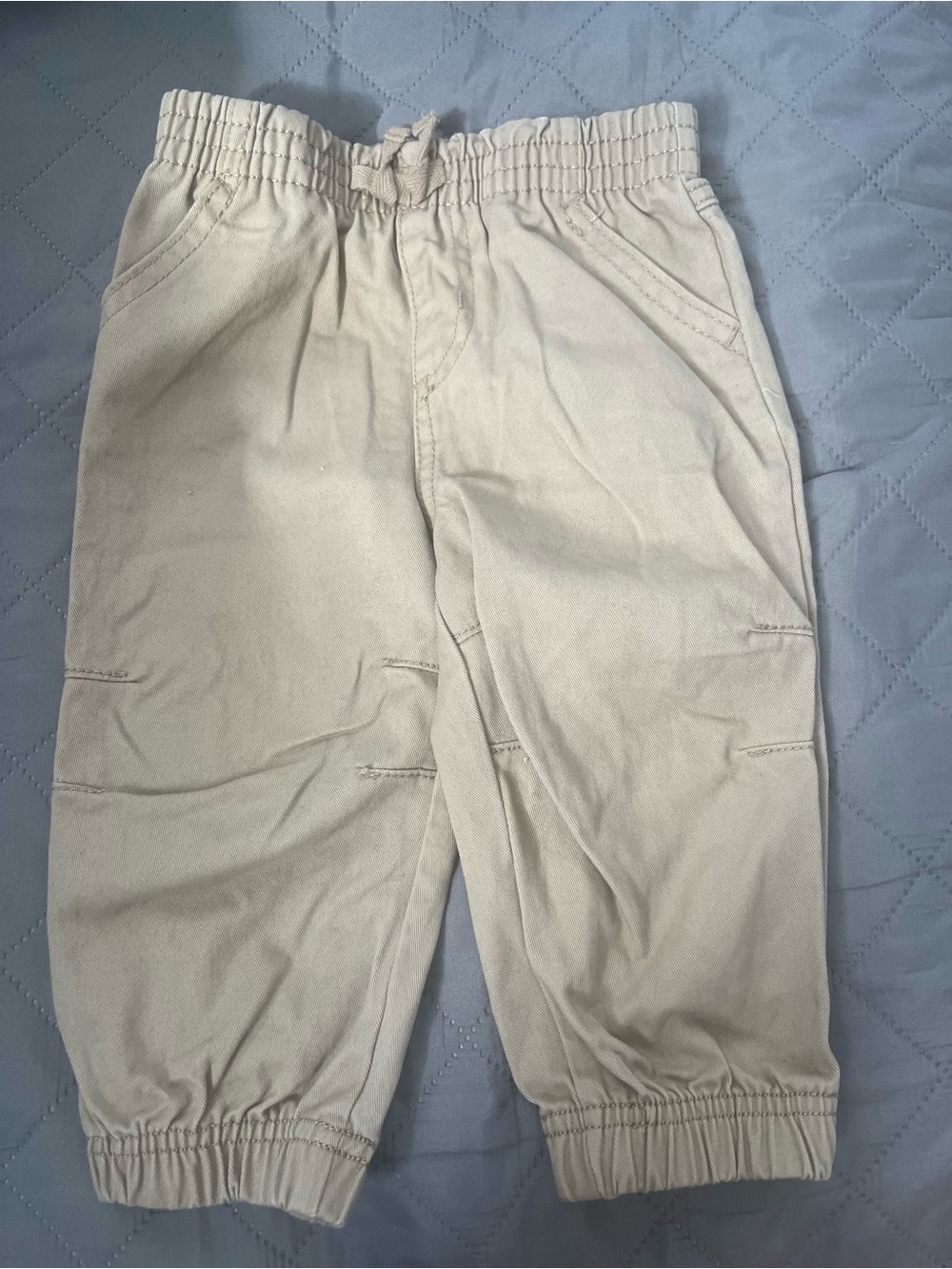 Boy  Elastic Cuff Chino Pants - khaki, size 12months